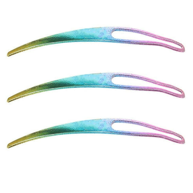 Dreadlock Tool Dreadlocks Crochet Hook Hair Braiding Tool Professional Stylists 2.6X0.6X0.2in 3Pcs