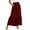 Wine, variant on BRGZLK Maxi Skirt For Women Summer Casual High Elastic Waisted Tiered A Line Flowy Skirts with Pockets Spring Solid Clothing