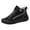 Black, variant on Winter Boots for Men Waterproofs Snow Thigh High Versatile Insulated Lined Breathable Shorts Pull-On Walking Shoes(Grey,8.5)