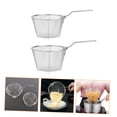 thumbnail image 3 of OULII 2Pcs French Fries Fry Basket Steel Color Foldable Handle Food Basket, 3 of 8