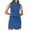 Blue, variant on LADIGASU Women Solid Two Piece Skirt Sets For Women Summer Beach Vacation Outfits Mock Neck Tops + Skirt Lounge Matching Sets