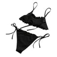 thumbnail image 4 of Traje de baño bikini OAVQHLG3B Store para mujer Encaje Sólido con Vendaje, 4 of 4