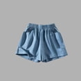 thumbnail image 5 of Asxite Plus Size Womens Pajamas Pants Elastic Waist Solid Pocket Casual Short Sleepwear, 5 of 5