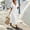 White, variant on IUYRTFE Women's V Neck Button Down Midi Dress Short Sleeve Lightweight Casual Summer Flowy Dress with Pockets