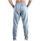 thumbnail image 3 of Pantalones largos de moda para hombre, con cordón, cintura elástica, color sólido, informales, largos, para hombre, 3 of 5