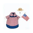 thumbnail image 2 of Nkmbld Patriotic Porch Goose Outfits 4th of July Goose Clothes Fits 23" Cement Plastic Goose Statue for Outdoor Lawn Garden Yard Patio Decoration, 2 of 9
