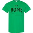 thumbnail image 3 of Inktastic It's Home State of Nebraska Outline Distressed Text T-Shirt, 3 of 5