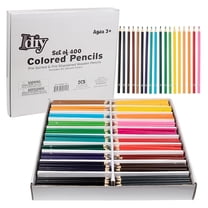 Colored Pencils Bulk 400 Count - Pre-Sharpened, 20 Vibrant Colors - Classroom Supplies, Art Kits for Kids, Teachers, School Projects & Back to School