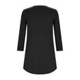thumbnail image 4 of Jalioing Women's Long Sleeve Tunic Tops Round Neck Irregular Mid-Length Shirts Fashion Loose Blouses Outfits, 4 of 7