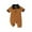Brown, variant on Sngxgn Baby Boy Romper Fall Winter Clothes Ruffle Long Sleeve Bodysuit Jumpsuit(Blue,68)