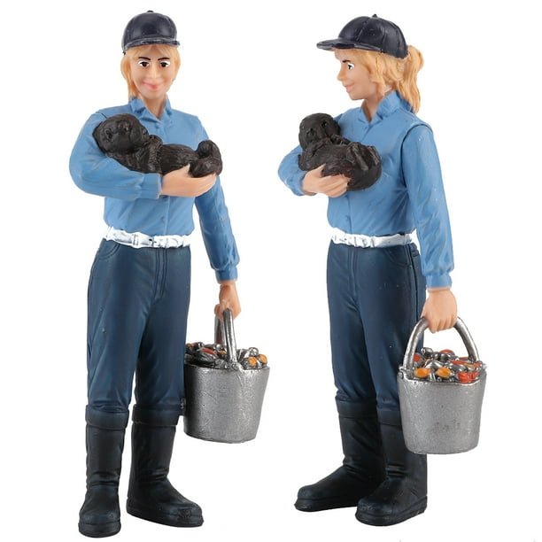 Modelo de figura, juguetes modelo de granjero juguetes modelo de granjero realista estatuilla de granjero uso conveniente