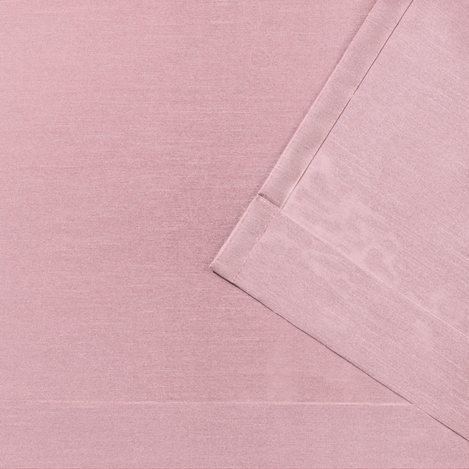 Exclusive Home Chateau Striped Faux Silk Grommet Top Curtain Panel Pair, 54"x108", Blush