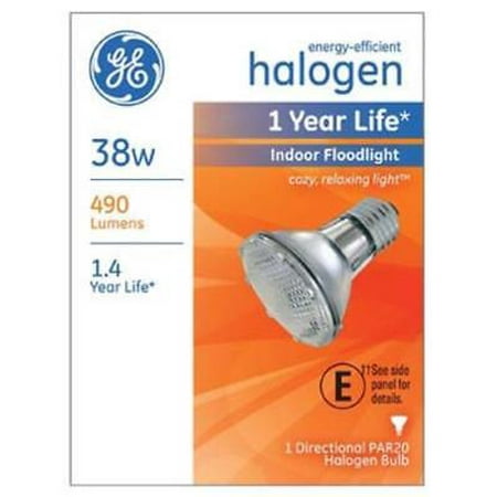 Ge Pan - GE 38PAR20H/FL25 38W 120V Par 20 Halogen Flood Bu For Indoor Use Acc