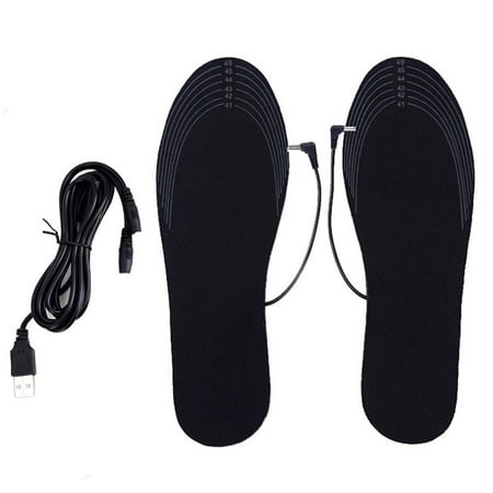 

USB Heated Shoe Insoles Washable Can be Cut Foot Warmer Pad Winter Sock Mat