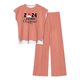 thumbnail image 1 of Pantalones Casuales sin Mangas Impresos con Cuello Redondo Conjunto Superior, Pantalones Ligeros Mujeres para Primavera Verano, 1 of 2