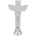 thumbnail image 1 of unbranded Adorno Cruz De Aleación Plateada Ideal Para Cristiana En Hogar U Oficina, 1 of 7