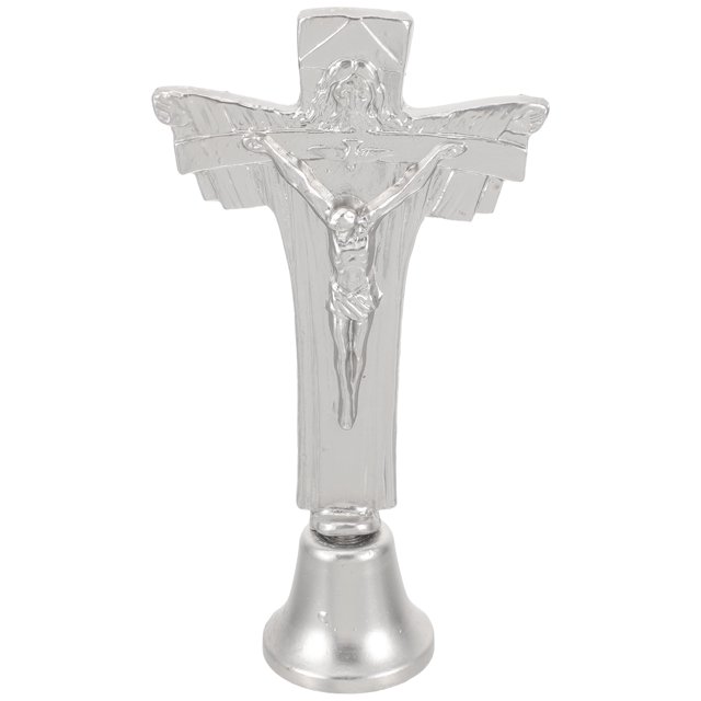 unbranded Adorno Cruz De Aleación Plateada Ideal Para Cristiana En Hogar U Oficina