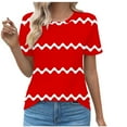 thumbnail image 1 of Tops Cortos para las Mujeres Cuello en V de Moda Casual Manga Corta Primavera Verano Top, Tops de Baile para las Mujeres, 1 of 4