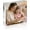 4x4" 1pack, variant on Frame, 4x4 Picture Frame 1 Pack, 20MM Thicker Block, Double Sided Clear Freestanding Photo Frame for Desk or Tabletop Display