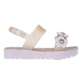 thumbnail image 2 of bebe Girl's Sandals – Cute Fashion Flat Sandals, Summer Flats with Fruit Charms and Ankle Strap (Toddler-Little Kid-Big Kid), 2 of 7