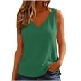 thumbnail image 3 of Kelon Womens Crop Tank Tops Crew Neck Boho Tops Business Casual Blouses Dressy Work Tunic Tops, 2XL, 3 of 3