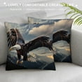 thumbnail image 3 of Orinice Bald Eagle Mountain Range Symbolism Graphic Decorative Pillow Cover for Home Couch Living Room Bed Sofa 22x22in, 3 of 5