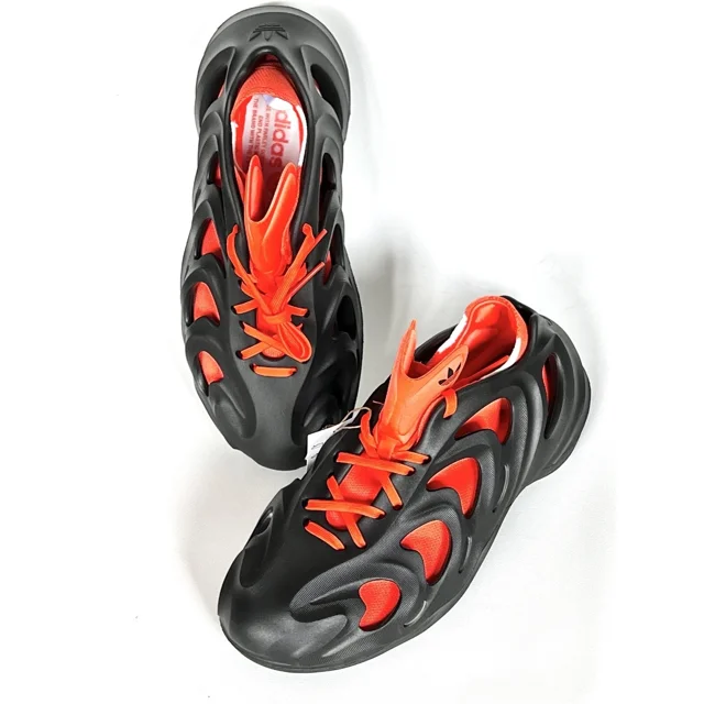 Ad-id-as AdiFOM Q Sneakers - Style # HP6581 - Black & Orange Kicks - Men’s Sz 9
