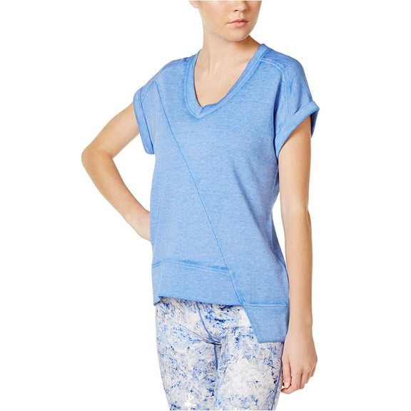 Calvin Klein Womens Performance Asymmetrical-Hem Active Pullover Top;XS