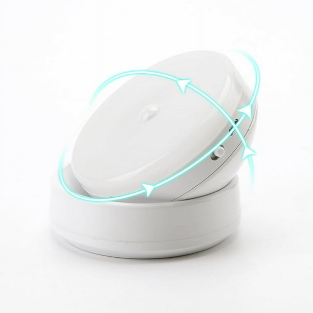 Luz nocturna humana, Sensor de luz nocturna led, rotación de 360 grados, carga USB, escalera, armarios, baño, Sensor de luz