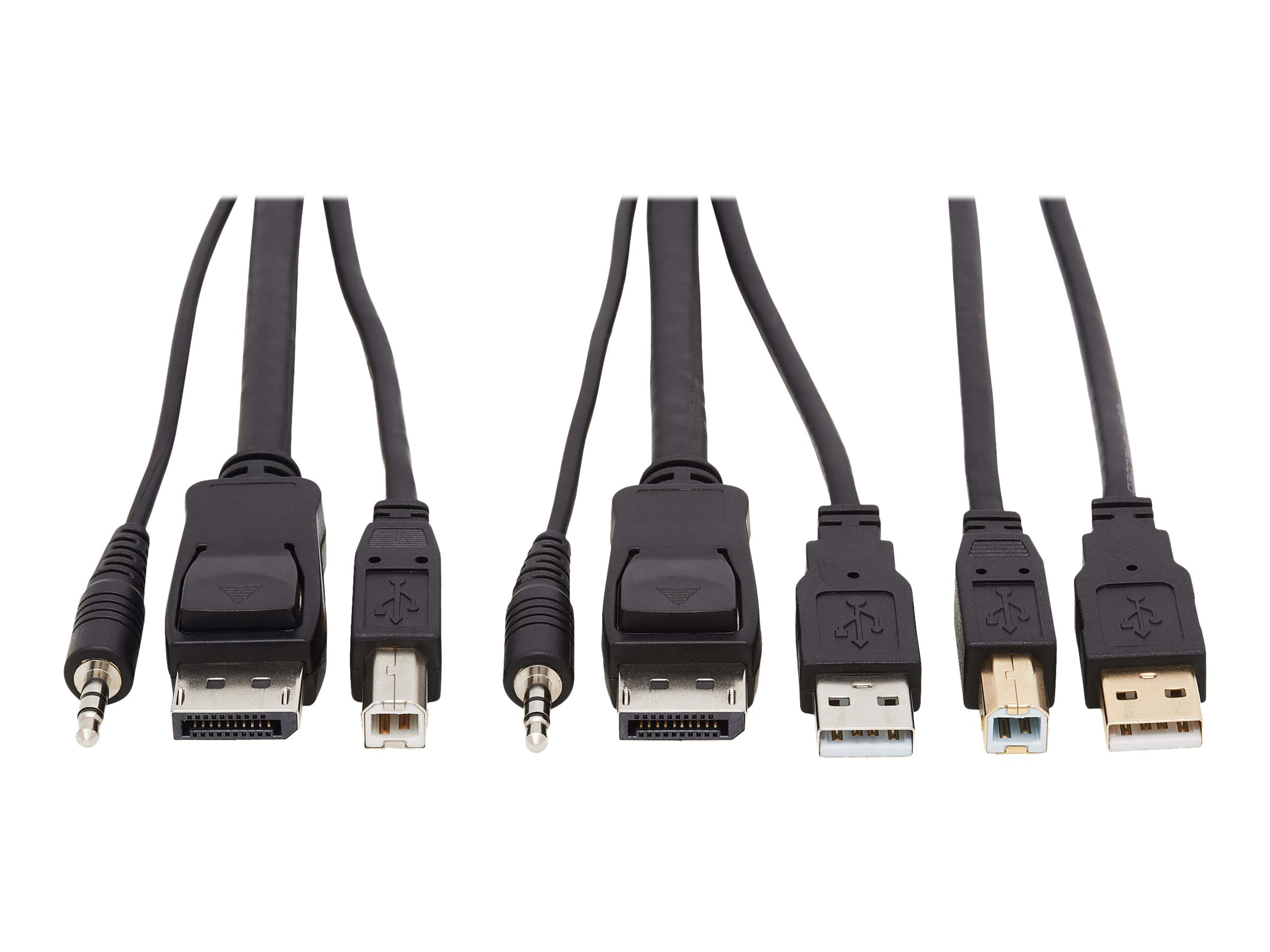 USB A Male to USB B Male and 2 x 3.5mm for Speaker and Micro Tripp LITE 15 ft KVM Cable Kit DVI Male to Male 
