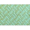 thumbnail image 1 of Ahgly Company Indoor Rectangle Abstract Light Blue Modern Area Rugs, 3' x 5', 1 of 4