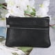 thumbnail image 5 of BRIGHTFUFU Mini bolso de cuero para monedas Monedero de moda Mini bolso de mano con cremallera (negro), 5 of 7