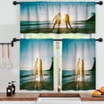 thumbnail image 3 of LALILO Kitchen Curtains and Valances Set of 3 36" Romantic Window Treatment Tiers for Window Decor, 3 of 5