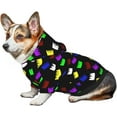 thumbnail image 6 of Pet Warm Hoodie Christmas Tree Cakes Dog Sweatshirts Apparel for Small Puppy Black, 6 of 7