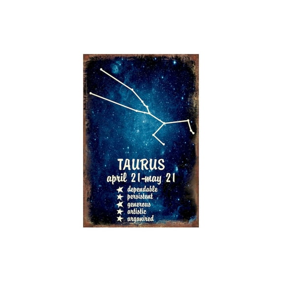 "Taurus" Metal Sign