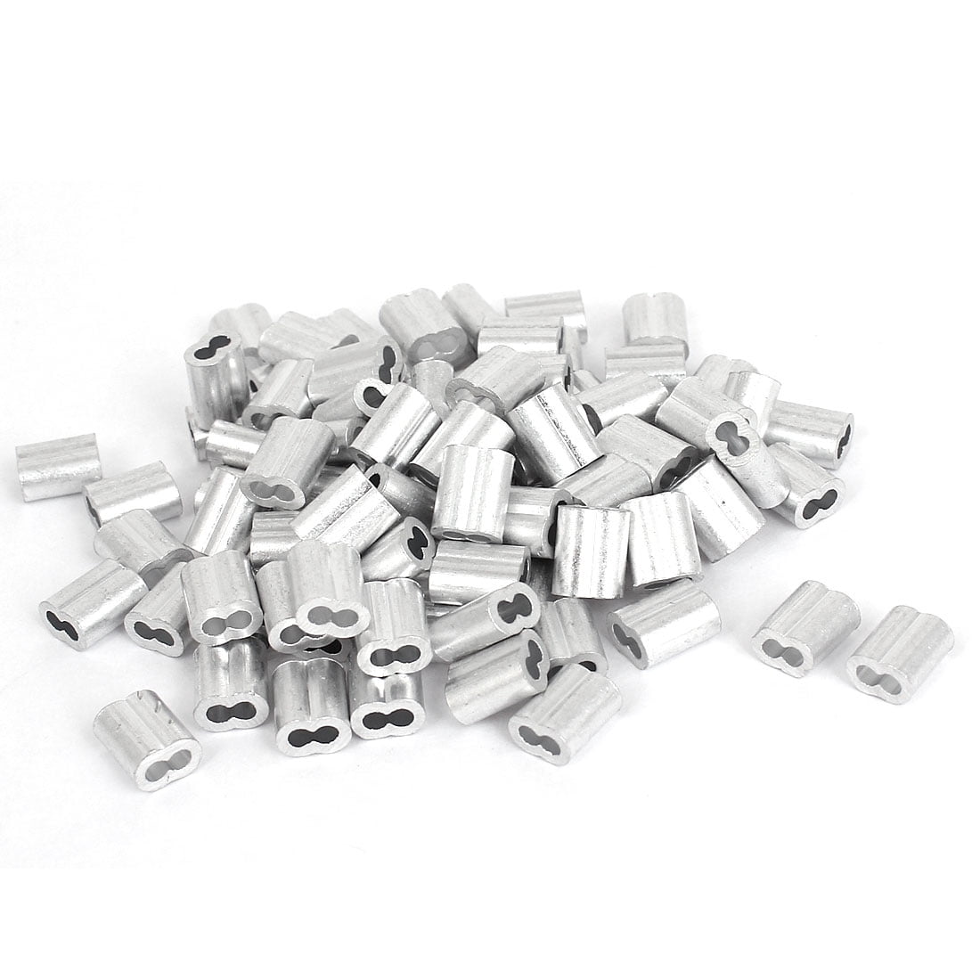 Lot 100 Manchons Aluminium Pour Câble 5/64 – Raccords à Clip Sertissage – Uxcell