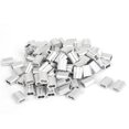 thumbnail image 1 of Unique Bargains 5/64' Wire Rope Aluminum Sleeves Clip Fittings Loop Sleeve Cable Crimps 100pcs, 1 of 1