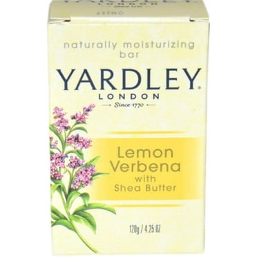 Yardley London Moisturizing Bar Lemon Verbena With Shea Butter 4.25 oz (Pack of 3)