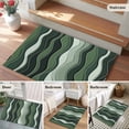 thumbnail image 6 of Rectangle Area Rug 2x3ft,Sage Green Gradient Waves Washable Carpet Non-Slip Runner Accent Rugs Indoor Floor Mat for Bedroom Living Room Decor,Abstract Geometric Lines, 6 of 9