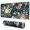 Black, variant on Dark Botanical Art Print Large Mouse Pad, Keyboard & Mouse Desk Mat for Home Office, Laptop Work, Gaming & Desktop Decor, 31.5 x 11.8 in