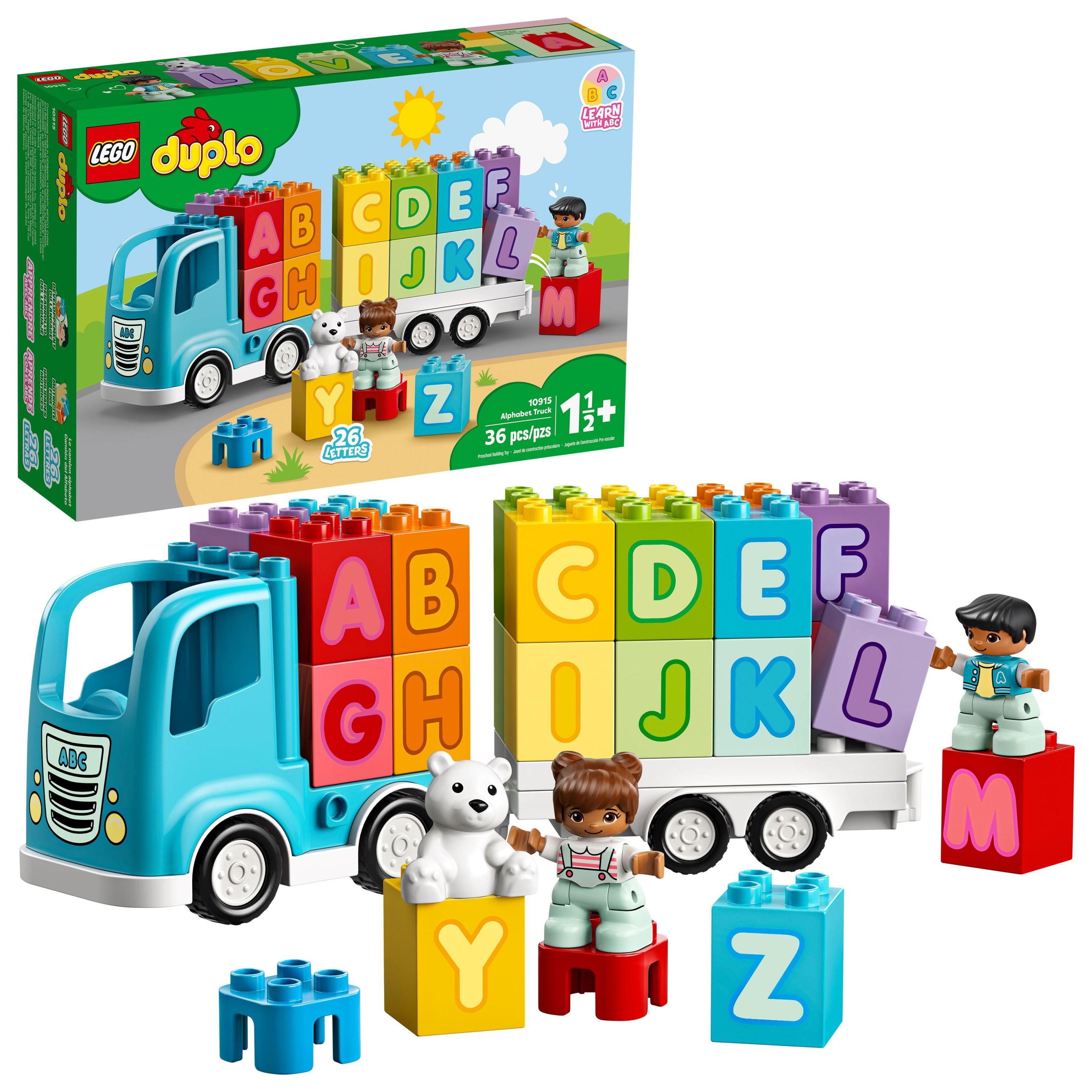 LEGO DUPLO My First Alphabet Truck Educational Building Toy for Toddlers Pieces) - Walmart.com