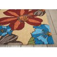 thumbnail image 4 of Nourison South Beach Indoor/Outdoor Modern Floral Sand 5' x 7'6" Area Rug, (5' x 8'), 4 of 7