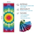 thumbnail image 2 of Rainbow Tie Dye Mandala Flower Pattern Hot Yoga Mat Towel Non Slip for Hot Yoga - Quick-Drying Yoga Mat Cover with 4 Corner Pockets with Travel Bag - Hot Yoga Towel Non Slip 70"x26", 2 of 6