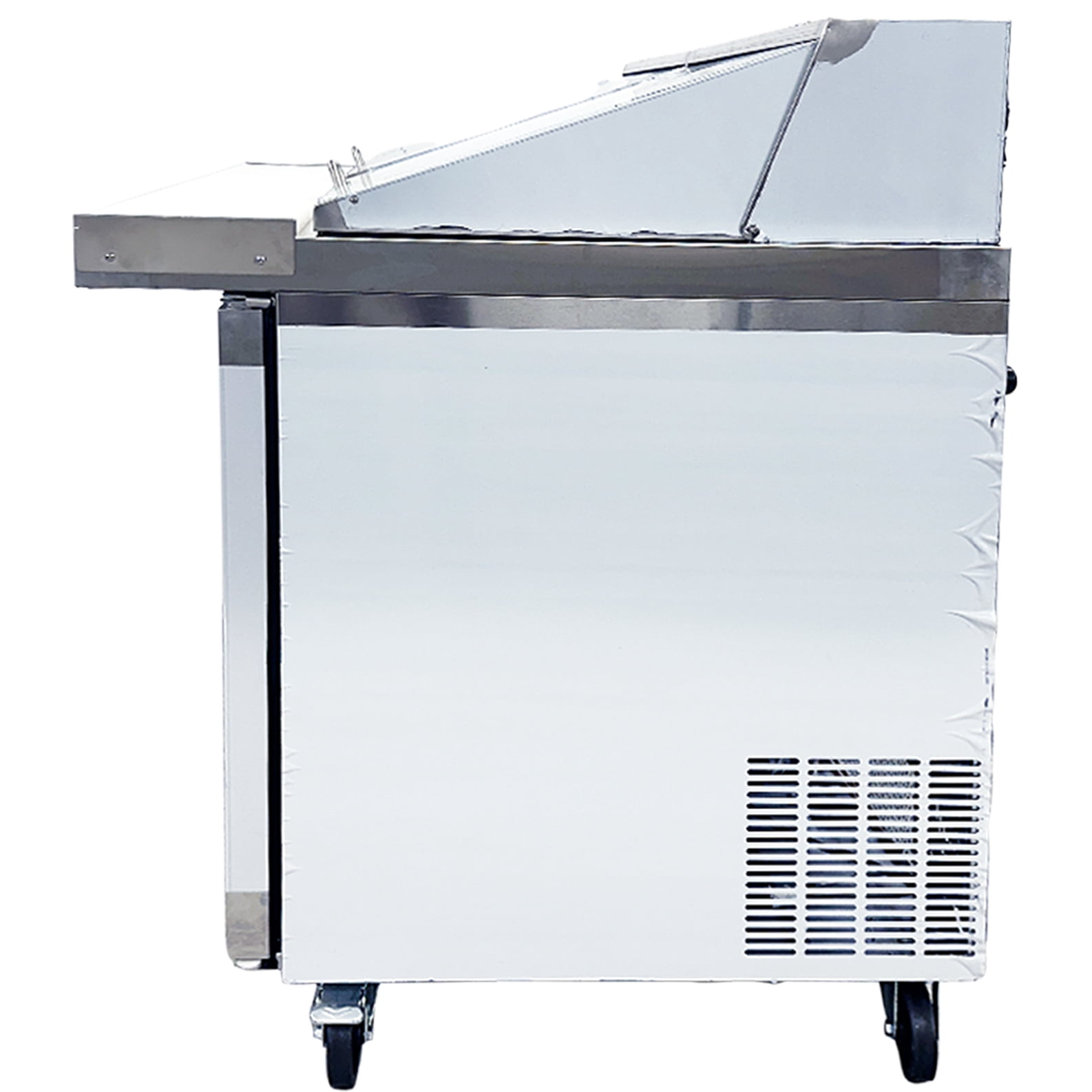 NSF 60” Mega Sandwich Prep Table Refrigerator, 18 cu.ft., 2 Door, Stainless Steel, R290 Refrigerant, ETL Certified