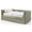 Light Green, variant on Furniture of America Alonsa Fully Fabric Upholstered Track Arm Twin Daybed with Trundle, Pearl White