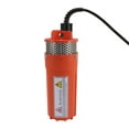 thumbnail image 4 of Bomba de agua sumergible solar de 230 pies de elevación, 6,5 L, para pozos profundos, para riego de estanques, CC 24 V, color naranja, 4 of 14