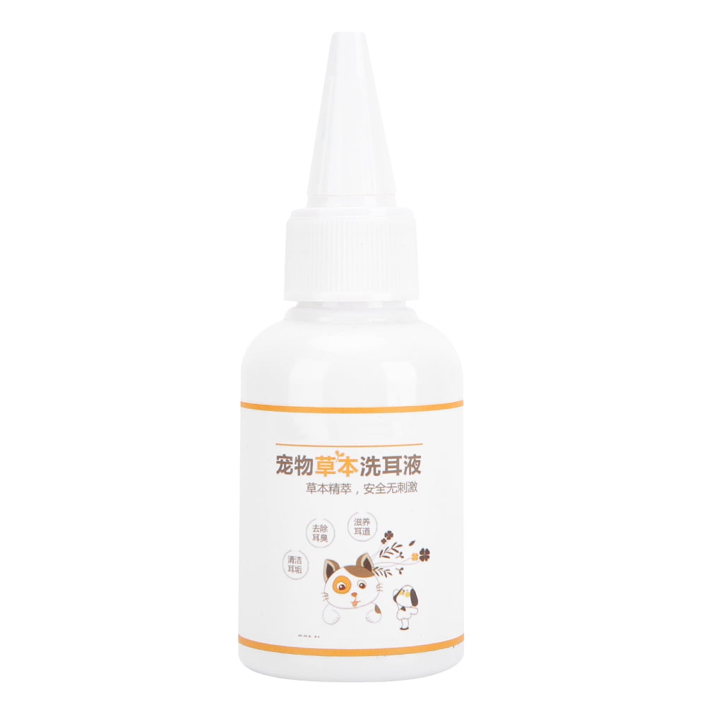 Senjay Pet Ear Mite Remove Drops,50ML Natural Dog Ear Relieve Liquid