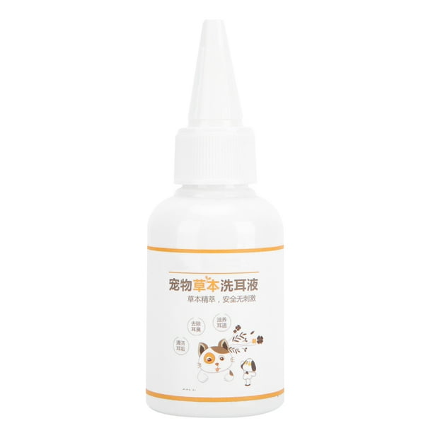 Senjay Pet Ear Mite Remove Drops,50ML Natural Dog Ear Relieve Liquid