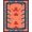 Red, Pattern 1, variant on ODIKA 8'x10' Washable Area Rug Durable, Non-Slip Pixel Octopus Cartoon Retro Wave Border Arcade Tentacle Motif for Living Room, Under Sectional, Family
