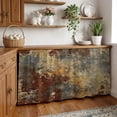 thumbnail image 3 of Brown Gray Cabinet Curtain 32"Wx55"L,Dustproof Pantry Door Curtain with Self Adhesive Tape,Rustic Abstract Gradient Mottled Texture Tall Storage Cover Privacy Drape for Bathroom Kitchen Laundry Room, 3 of 9